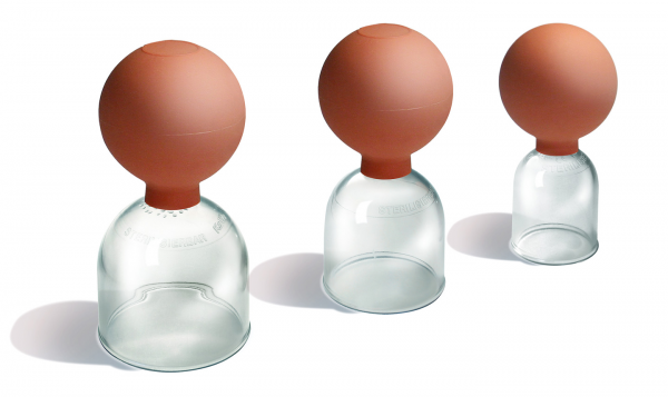 Acryl-Schröpfglas mit Ball Größe 2